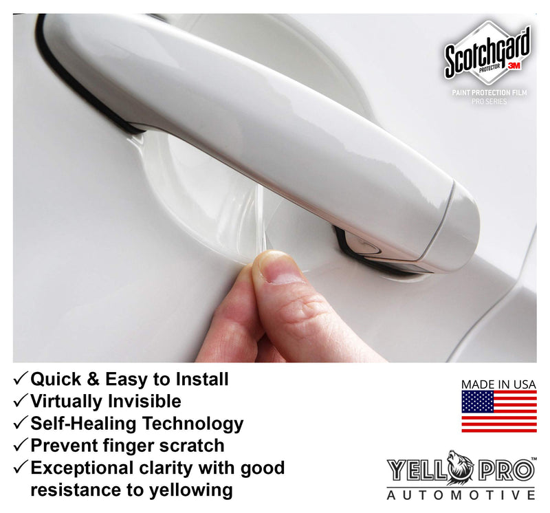  [AUSTRALIA] - YelloPro Custom Fit Door Handle Cup 3M Scotchgard Anti Scratch Clear Bra Paint Protector Film Guard Self Healing Cover Sticker Kit for 2017 2018 2019 2020 Nissan Rogue S SV SL,Sport S SV SL Crossover
