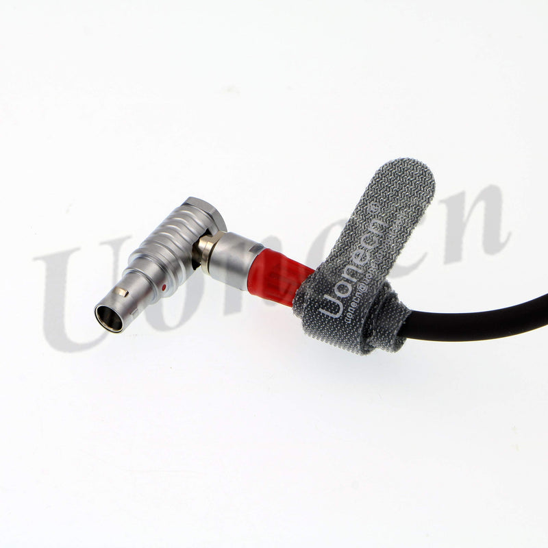  [AUSTRALIA] - Uonecn for Anton Bauer Power Cable for Zacuto Gratical Eye Viewfinder D-Tap to Right Angle 2 Pin Male Rotate 180 Degree 28''