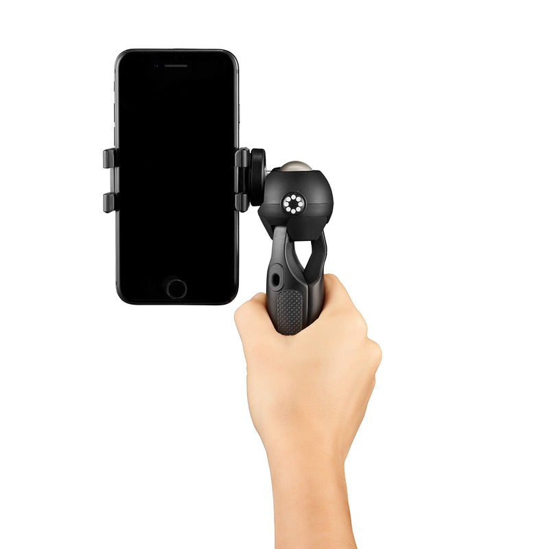  [AUSTRALIA] - JOBY Handypod Mobile Mini Tripod with GripTight One Mount for Smartphone, Vlogging, Compact Cameras, LED, Microphones, Action Cameras, Black Tripod with Phone Clamp