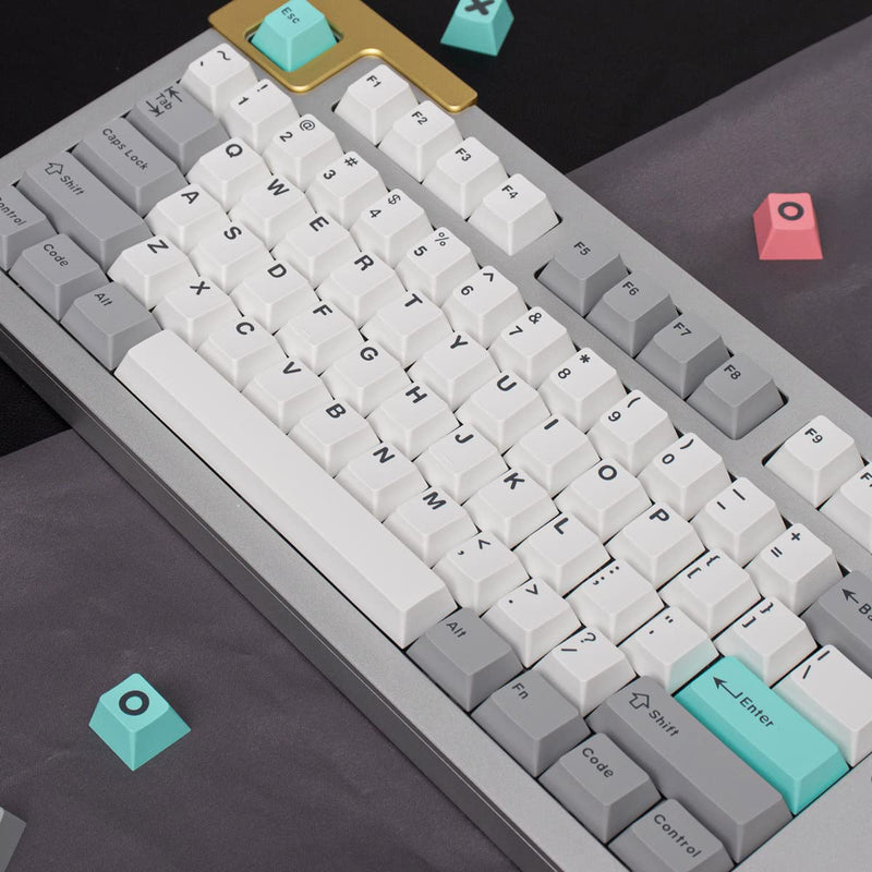  [AUSTRALIA] - 188 Keys Double Shot Keycaps Cherry Profile Modern Dolch Light Keycaps Fit for 60% 65% 95% Cherry Mx Switches Mechanical Keyboard