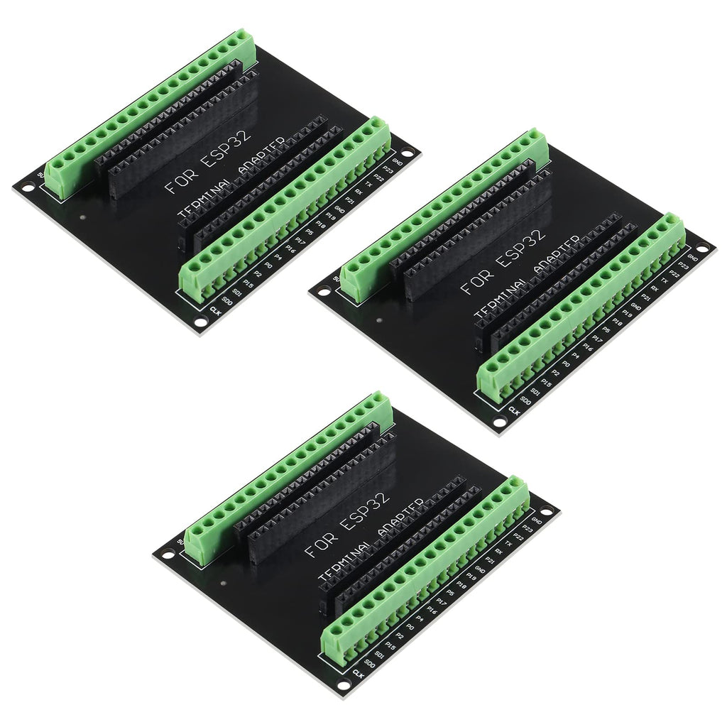  [AUSTRALIA] - 3PCS ESP32 Breakout Board GPIO 1 into 2 Compatible with 38 Pins ESP32S ESP32 Development Board 2.4 GHz Dual Core WLAN WiFi + Bluetooth 2-in-1 Microcontroller ESP-WROOM-32 Chip for Arduino