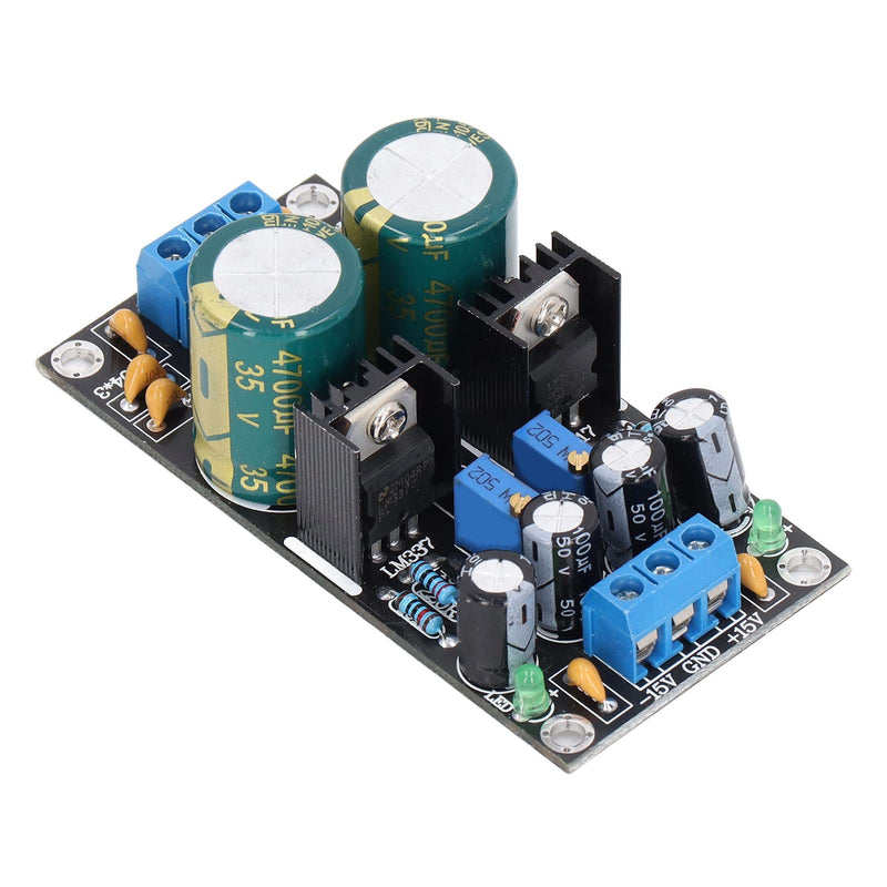  [AUSTRALIA] - LM317 LM337 Voltage Regulator Module PCB Power Regulator Module Adjustable Stabilized Board AC10-24V Input for Circuit Protection