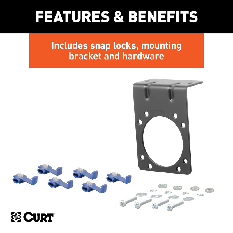  [AUSTRALIA] - CURT 58152 Vehicle-Side and Trailer-Side 7-Pin RV Blade Wiring Harness Connectors