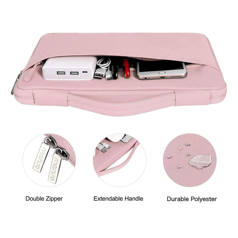  [AUSTRALIA] - MOSISO Compatible with MacBook Air 13.6 inch Case 2022 Release A2681 with M2 Chip Touch ID, Plastic Hard Shell Case&Carrying Sleeve Bag&Keyboard Cover&Webcam Cover&Screen Protector, Baby Pink