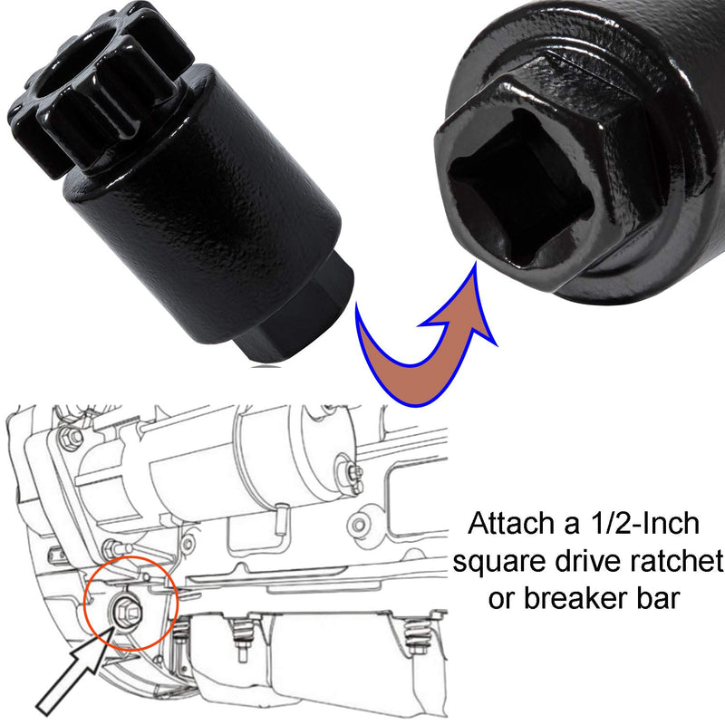  [AUSTRALIA] - Flywheel Turning Flywheel Barring Tool Alternative to 88800014 88840317 for Volvo & Mack D11 D13 D16 MP7 MP8 MP10