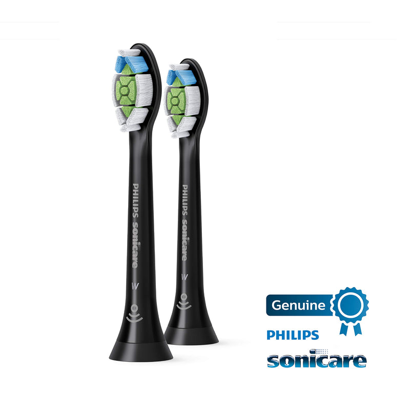 Genuine Philips Sonicare DiamondClean Toothbrush Head, 2 Pack, Black, HX6062/95 2 Count - LeoForward Australia