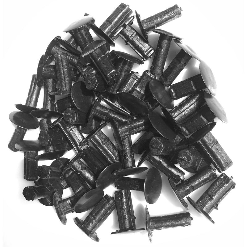  [AUSTRALIA] - Lantee Car Clips - 50 Pieces Universal Nylon Plastic Fastener Rivet Clips, 8mm