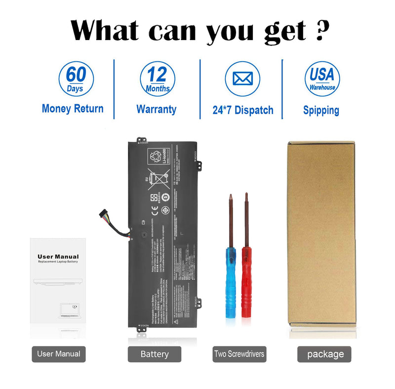  [AUSTRALIA] - DMKAOLLK L16L4PB1 L16M4PB1 Battery for Lenovo Yoga 720 13 720-13IKB 720-13IKBR 730 13 730-13IKB 730-13IWL Series L16C4PB1 5B10M52739 5B10M52738 5B10M52740 5B10M52738 2ICP4/43/110-2 48Wh