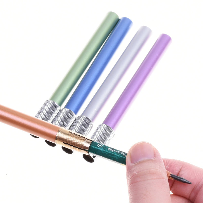 COSMOS Assorted Colors Pencil Extender Holder Art Writing Lengthener Tool, 5 Pcs - LeoForward Australia