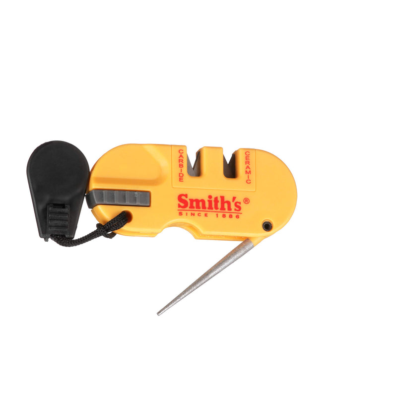 Smith's - S-50364 50364 Pocket Pal X2 Sharpener & Outdoors Tool Yellow - LeoForward Australia