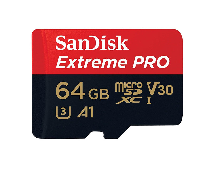  [AUSTRALIA] - 64GB Sandisk Extreme Pro 4K Memory Card works with DJI Mavic Air, Mavic Pro Platinum Quadcopter 4K UHD Video Camera Drone - UHS-1 V30 64G Micro SDXC with Everything But Stromboli (TM) Card Reader
