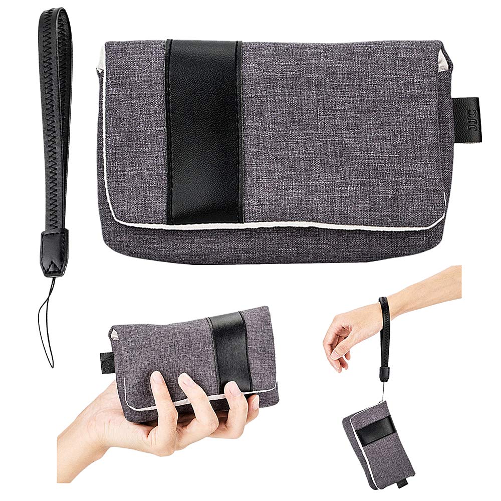  [AUSTRALIA] - JJC Compact Digital Camera Case Pouch w/Wrist Strap for Sony RX100 VII VA VI V IV III II DSC W800 W830 WX500 HX99 HX90V for Canon G7X III II G9X II SX740 SX730 SX620 SX610 ELPH 360 190 Ricoh GR IIIx Grey