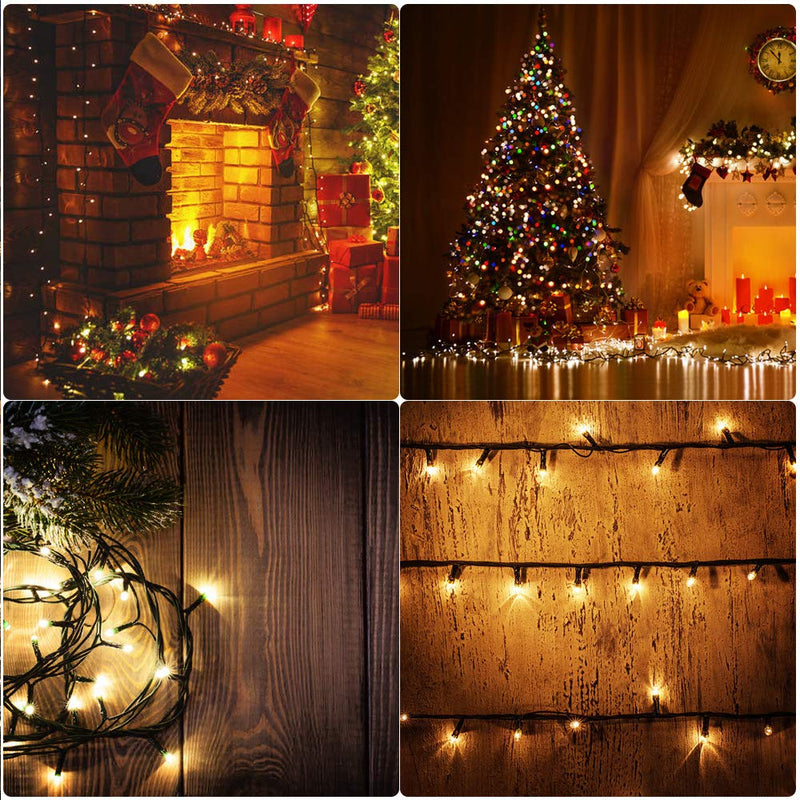  [AUSTRALIA] - Christmas Dual Color LED String Light, 2 in 1 Cool and Warm White, Timer/Remote/Dimmable/9 Modes, Plug in , 66ft 200 LED, Indoor Outdoor Decorative Fairy Light for Bedroom, Patio, Party and More Cool & Warm White
