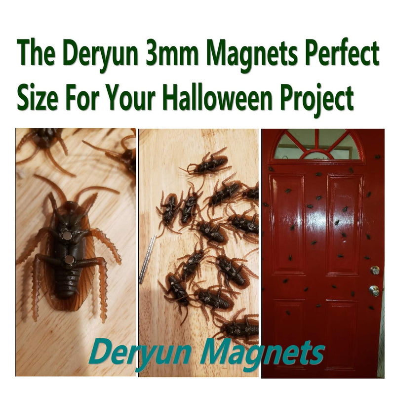 Deryun 300pcs Magnet,Mini Magnet Small Magnets Tiny Magnets for Crafts Art&craft Magnets, Mini Magnets for Card Making,for Craft Projects,for Model Making (disc:3-2) 302 - LeoForward Australia
