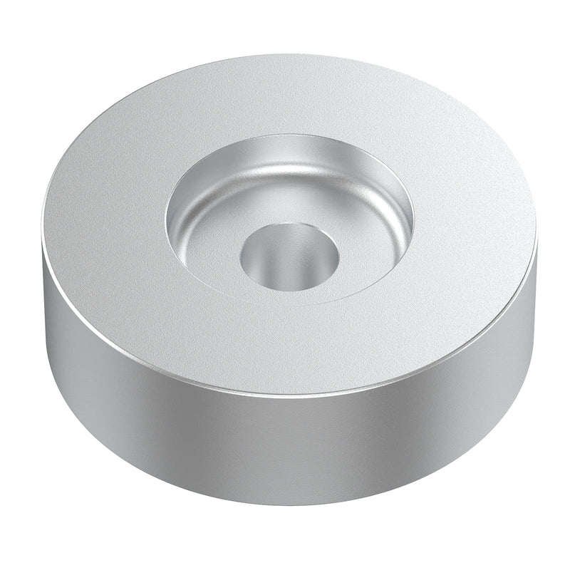  [AUSTRALIA] - 45 RPM Record Adapter, for 7 Inch Vinyl Record Player Dome 45 Adapter and Technics Turntable, Aluminum-Silver Silver