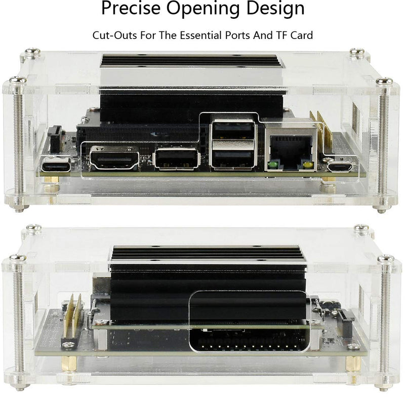 [AUSTRALIA] - Bicool Jetson Nano Acrylic Clear Case (D) for Jetson Nano 2GB Developer Kit (Case Only) Jetson Nano Acrylic Case (D)
