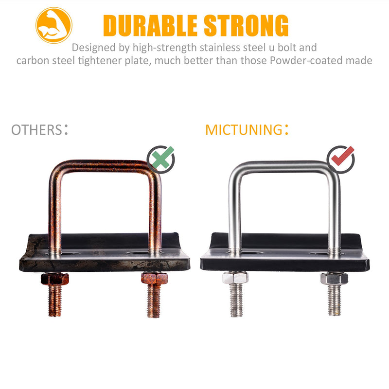  [AUSTRALIA] - MICTUNING Hitch Tightener for 1.25 inches and 2 inches Hitches, Heavy Duty Anti-Rattle Stabilizer, Reduce Movement from Hitch Tray Cargo Carrier Bike Rack Trailer Ball Mount