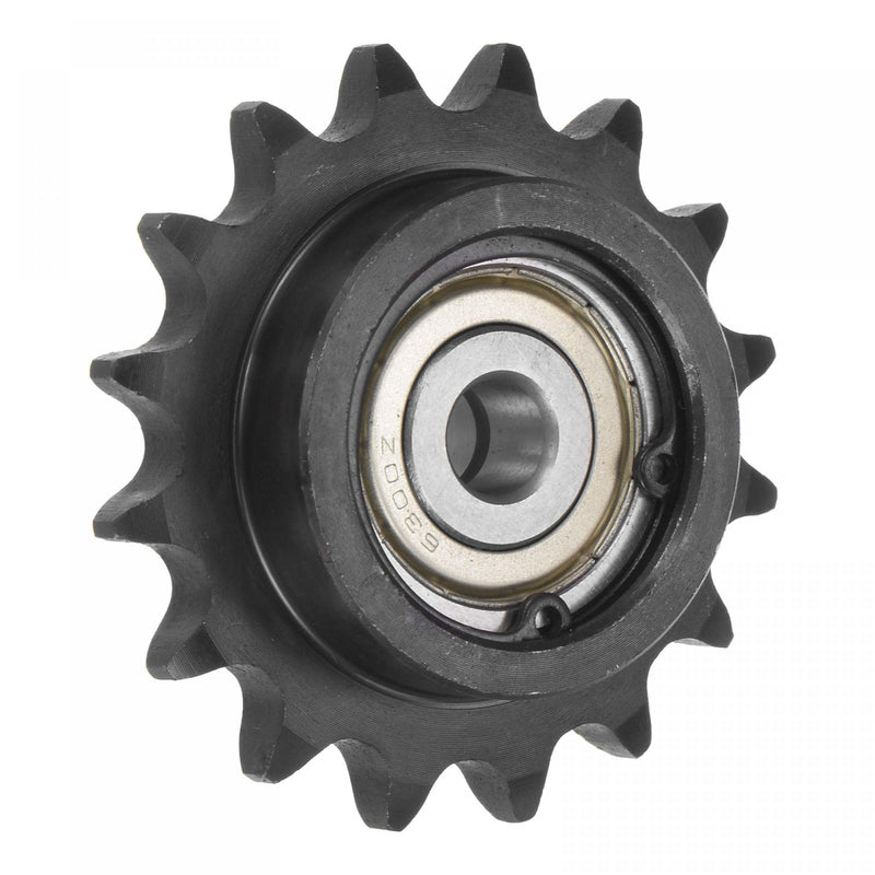  [AUSTRALIA] - uxcell #40 Chain Idler Sprocket, 10mm Bore 1/2" Pitch 16 Tooth Tensioner, Black Oxide Finished C45 Carbon Steel with Insert Double Bearing for ISO 08A Chains