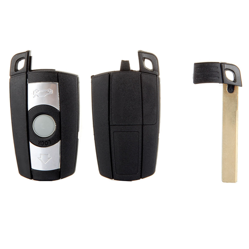  [AUSTRALIA] - cciyu 1X Replacement Smart Keyless Entry Remote Uncut w/Chip Car Key Fob 3 Buttons Replacement fit for BMW Series KR55WK49123