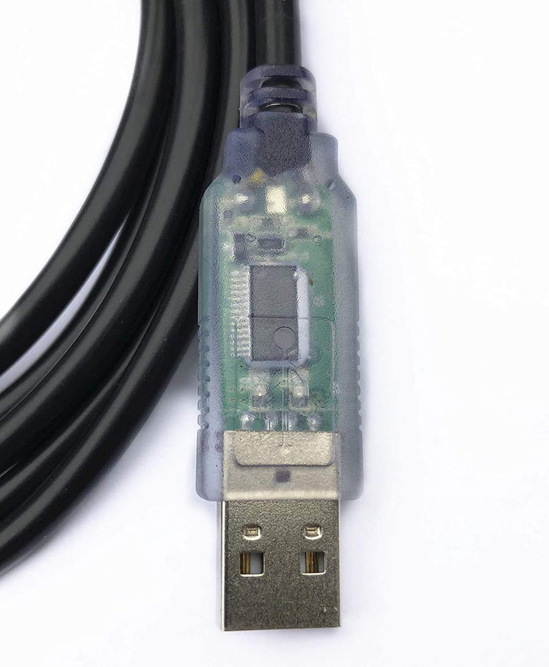  [AUSTRALIA] - EZSync FTDI USB CT-62 CAT Programming Cable for Yaesu FT-100, FT-817, FT-857, FT-897 Radios, LED Data Lights, Mini DIN 8 (Transparent), EZSync722