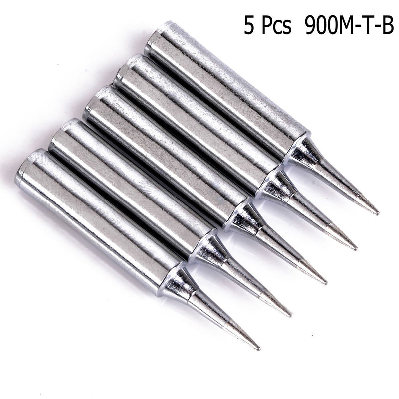  [AUSTRALIA] - QISF 5 PCS 900M-T-B + 5 PCS 900M-T-I Lead-free Soldering Solder Iron Tips Replacement for Hakko, Radio Shack, TENMA, ATTEN, QUICK, Aoyue, Yihua Soldering Station And More Tool