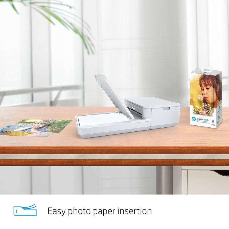  [AUSTRALIA] - HP Sprocket Studio 4x6 Photo Paper & Cartridges (80 Sheets - 2 Cartridges) Compatible with HP Sprocket Studio.