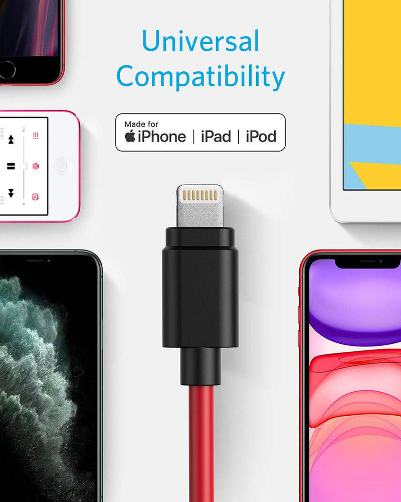  [AUSTRALIA] - iPhone Car Charger, Anker 12W 5V Lightning [Mfi-Certified], PowerDrive Car Charger with 3ft Apple Certified Cable, for iPhone 14 13 12 11 Pro Max mini XS XR X 8 7 6 Plus, iPad Pro/Air 2/mini, and More