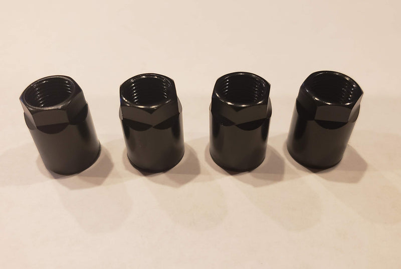 Muzzys Set of 4 Nuts- Universal Black TPMS Sensor Air Valve Stem Mounting Nut Tire Pressure Monitoring System for Black Wheels and Rims - LeoForward Australia
