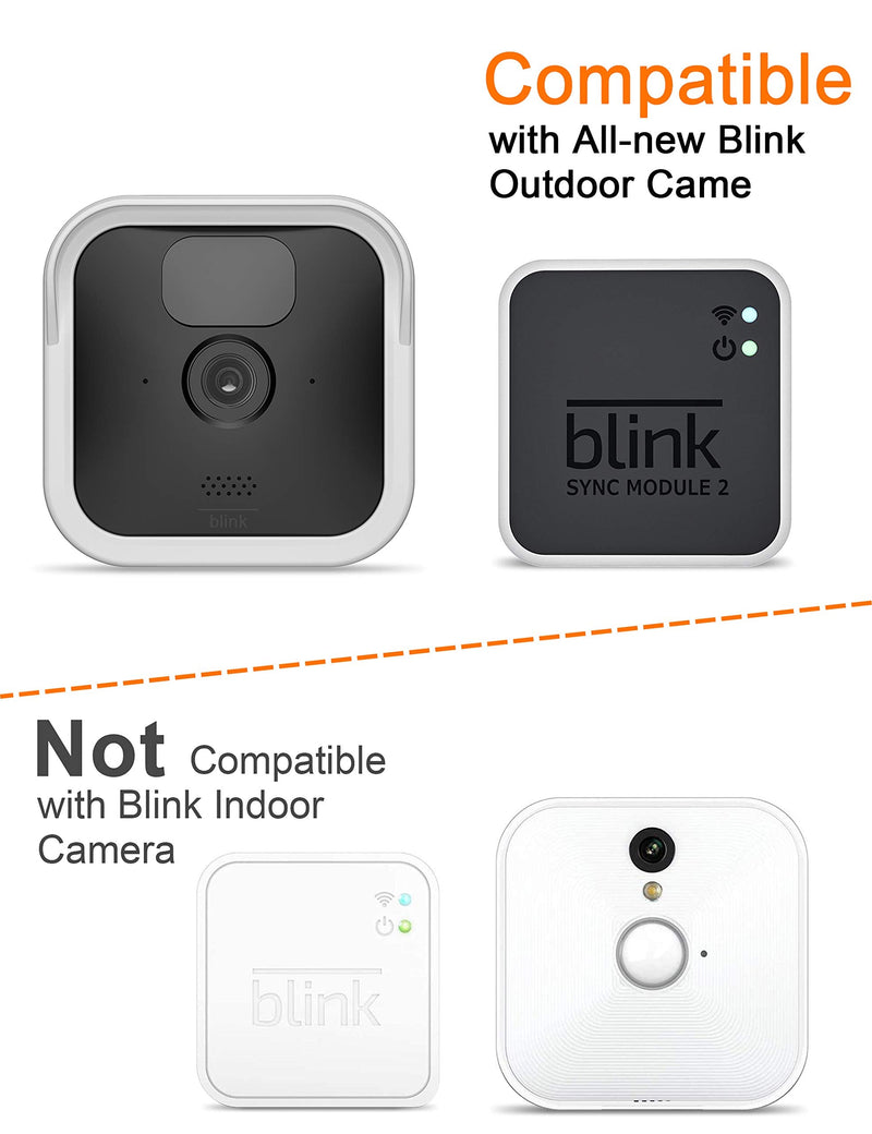  [AUSTRALIA] - Blink Outdoor Camera Silicone Skin Cover, COOLWUFAN Anti-Scratch Protective Cover for All-New Blink Outdoor/Indoor – Wireless Camera System - Blink Outdoor Camera Best Accessories (White (3 Packs)) White (3 Packs)