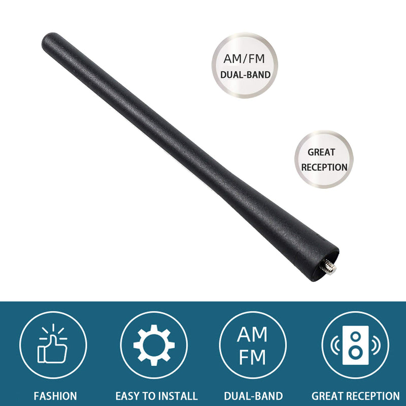 Anina 7" Car Short Antenna Mast Replacement for Honda, Mazda, Toyota, Nissan, Lexus, Mitsubishi, Dodge, Chevrolet, Acura for AM/FM Radio - LeoForward Australia