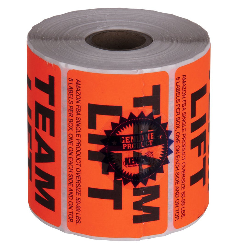 Team Lift Sticker Labels for Shipping and Packing - 3" X 2", Provided 500 Labels Per Roll, FBA Approved and BPA Free by Kenco  (1 Pack 500 Labels) 1 PACK 500 LABELS - LeoForward Australia