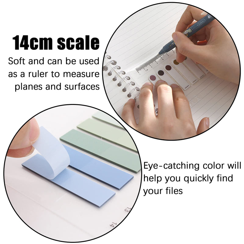  [AUSTRALIA] - 1600 Sheets Sticky Index Tabs Page Markers, Writable and Repositionable File Tabs Flags Colored Book Tabs for Reading Notes, Books and Classify Files 1600 Sheets Sticky Tabs