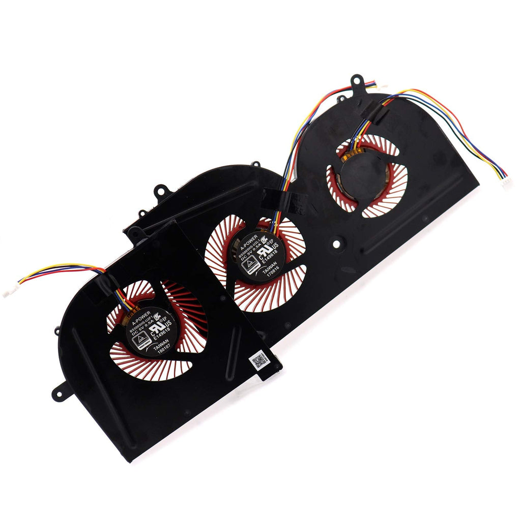  [AUSTRALIA] - Deal4GO GPU Cooling Fan w/CPU Fan Replacement for MSi GS63 GS63VR GS73VR GS62 MS-16K2 MS-16K3 MS-16K4 MS-16K5 MS-17B1 MS-17B2 BS5005HS-U2F1 BS5005HS-U2L1 GPU & CPU FAN Set