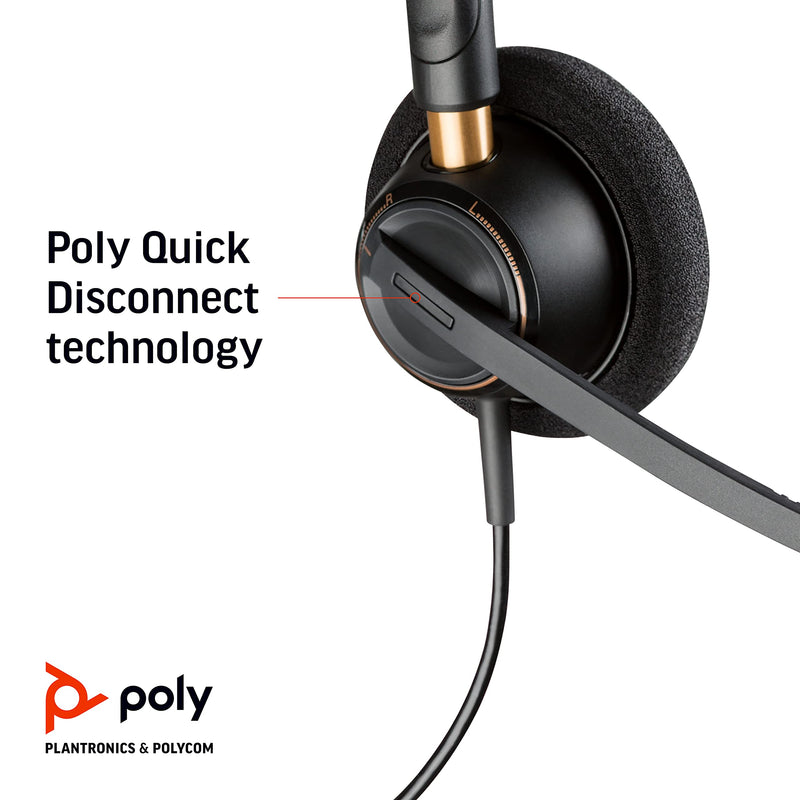  [AUSTRALIA] - Plantronics 89433-01 Wired Headset, Black