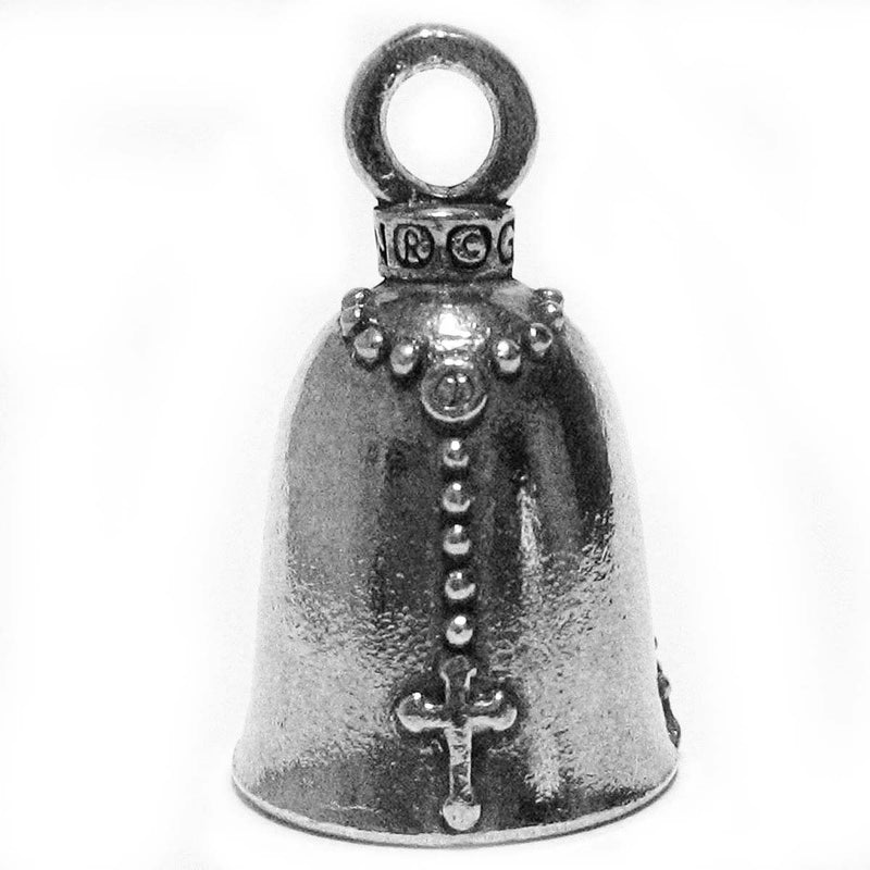 Guardian® Praying Hands with Rosary and Holy Cross Motorcycle Biker Luck Gremlin Riding Bell 1 - LeoForward Australia