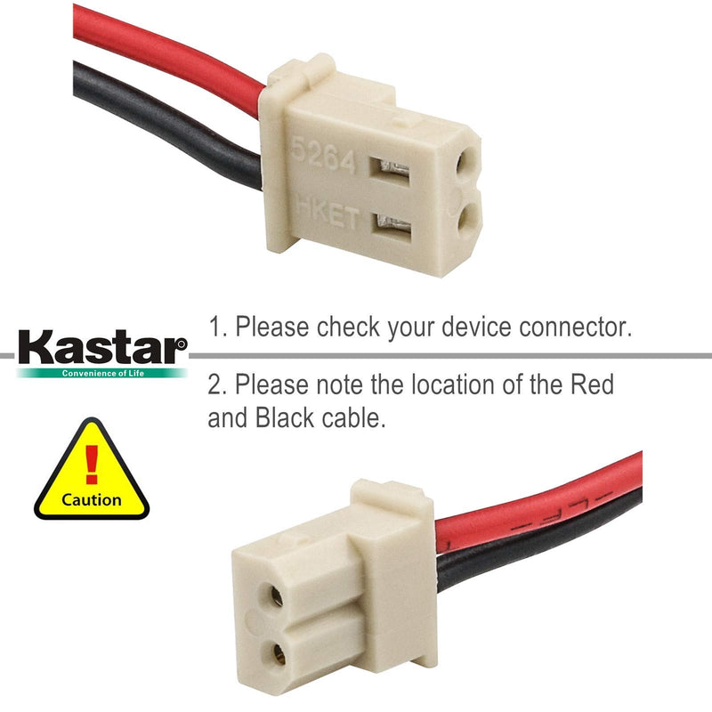 Kastar BT183482 / BT283482 Cordless Phone Battery Ni-MH 2.4V 600 mAh Replacement for Vtech LS6475-3 Vtech DS6401 DS6421 DS6422 DS6472 LS6405 LS6425 LS6426 LS6476 Vtech 89-1348-01-00 DECT Handset - LeoForward Australia
