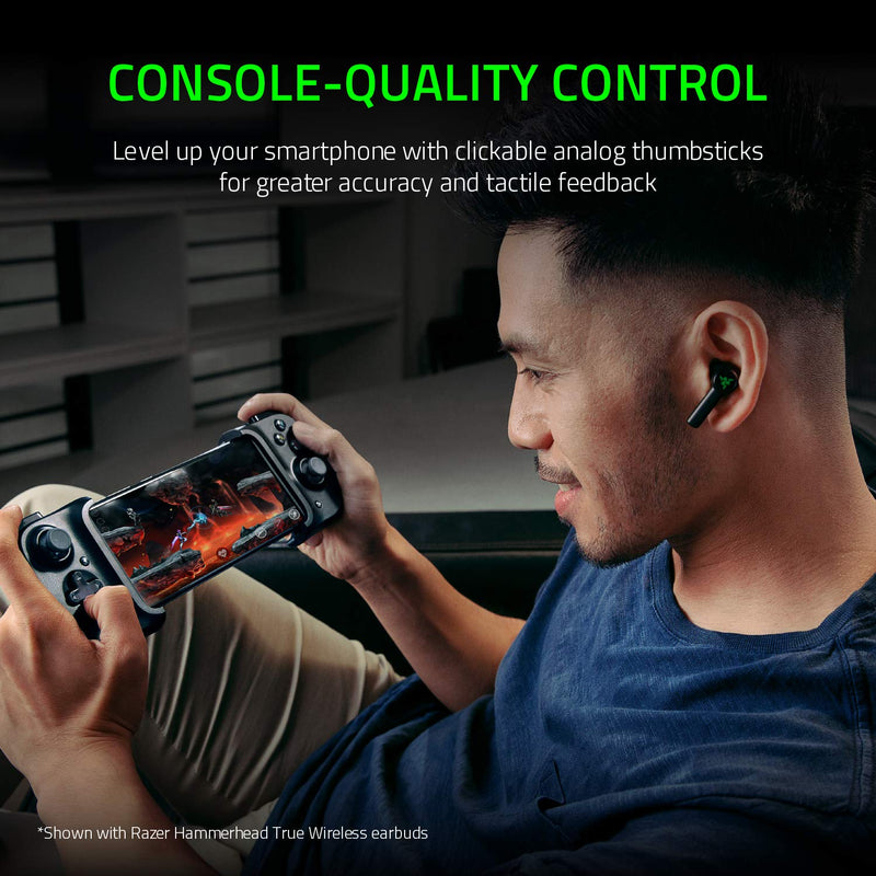  [AUSTRALIA] - Razer Kishi Mobile Game Controller / Gamepad for Android USB-C: Xbox Game Pass Ultimate, xCloud, Stadia, GeForce NOW, Luna - Passthrough Charging - Low Latency Phone Controller Grip - Samsung, Pixel