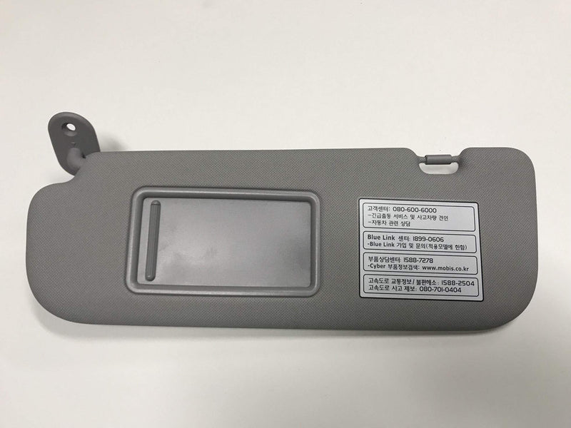  [AUSTRALIA] - Hyundai Motors OEM Genuine 852103X000TX Gray Driver Left Inside Sun Visor 1-pc For 2011 ~ 2014 Hyundai Elantra : Avante MD