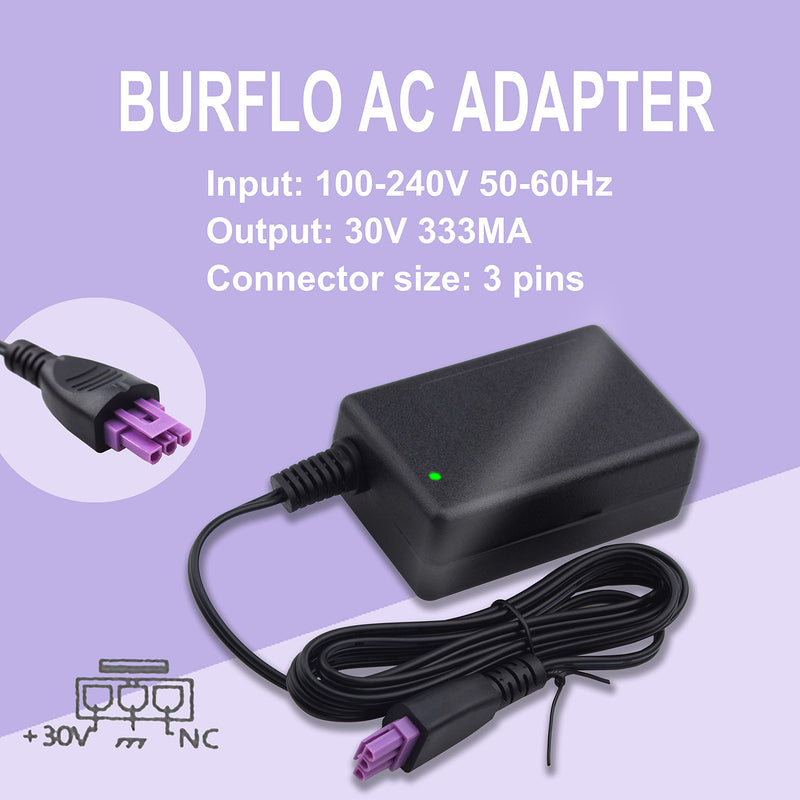  [AUSTRALIA] - Burflo 30V 333mA Ac Adapter for Hp 0957-2286 Deskjet 1000 1050 1051 1055 1056 2000 2050 3000 3050 3050A 3051A 3052A 3054 3510 3512 Printer Series J110A J310A J410 J410E J510 J611 0957-2290 0957-2398