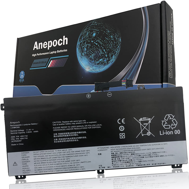  [AUSTRALIA] - Anepoch 45N1742 Laptop Battery Replacement for Lenovo ThinkPad T550 T560 T550s W550 W550s P50s Series 45N1740 45N1741 45N1743 00NY639 SB10K12721 11.4V 44Wh 3900mAh
