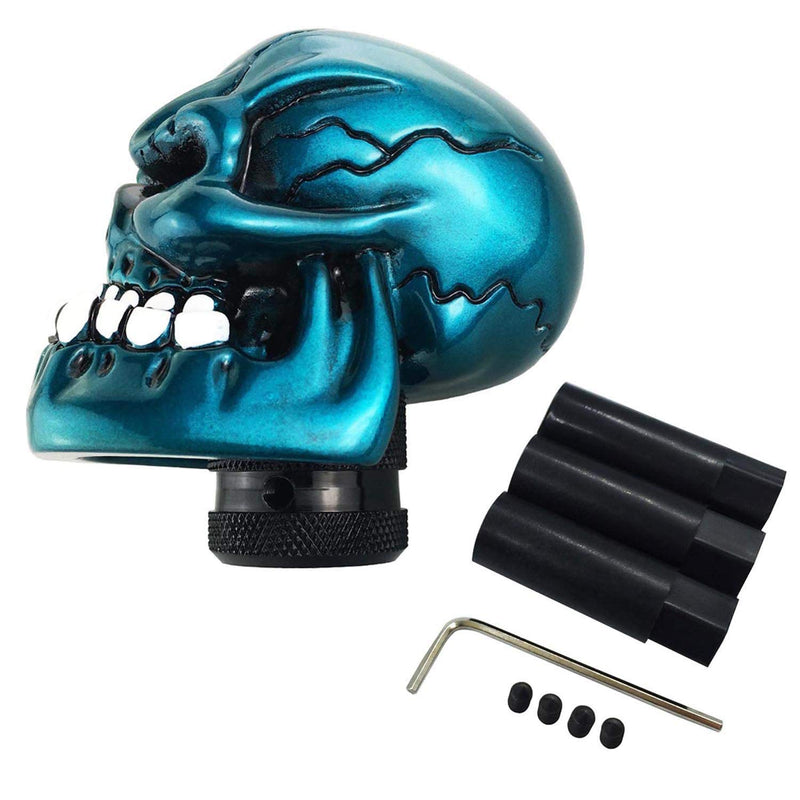  [AUSTRALIA] - Abfer Universal Shift Knobs Skull Gear Stick Shifter Knob with Big Tooth Shifting Lever Fit Most Automatic Manual Transmission Cars Truck Vehicle (DarkBlue) DarkBlue