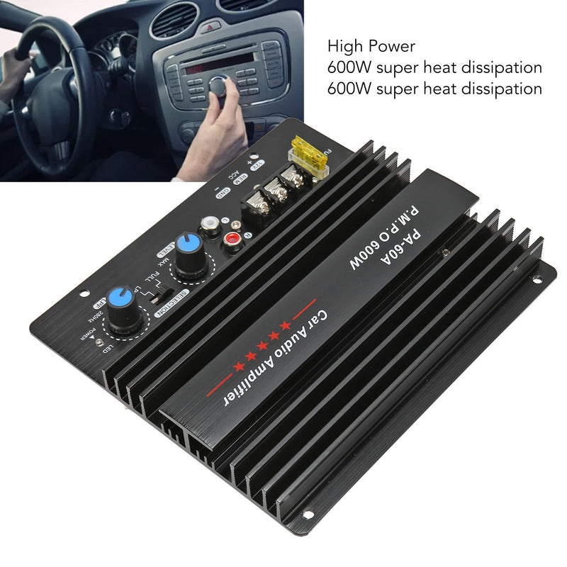  [AUSTRALIA] - Car Audio Power Amplifier Board, 12V 600W High Power Bass Subwoofer Amp for Car Speaker Modification