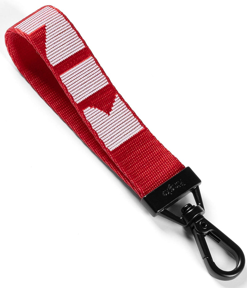  [AUSTRALIA] - Ringke Key Ring Strap Compatible with Earbuds, Keys, Cameras & ID QuikCatch Keyring Lanyard - Lettering Red