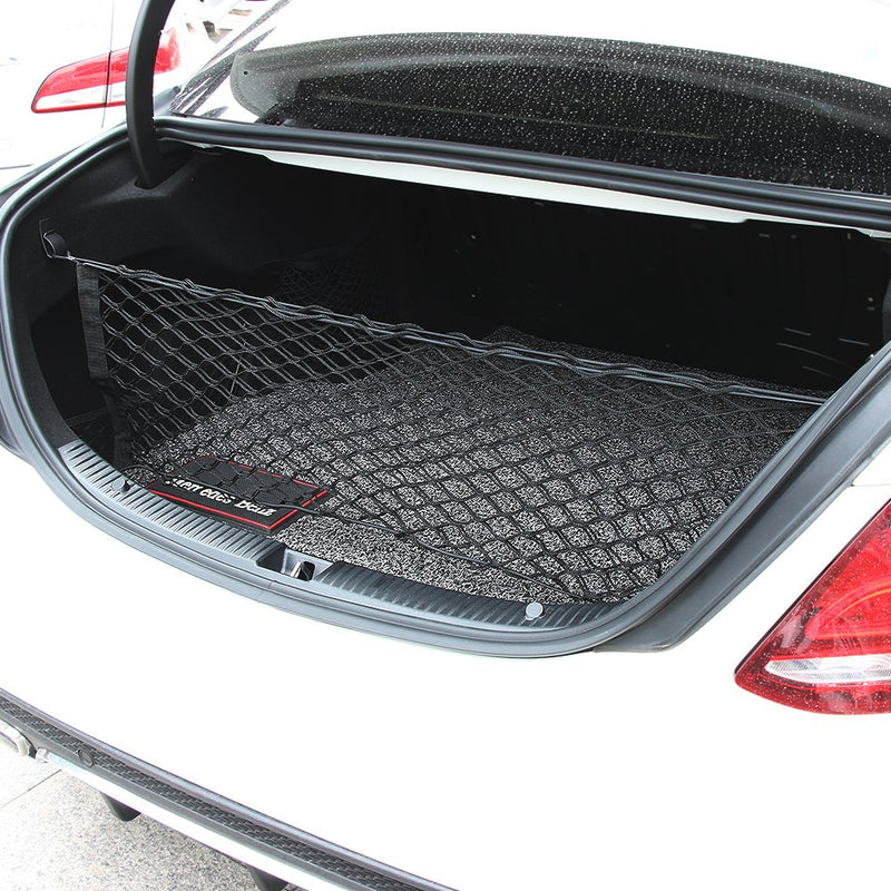  [AUSTRALIA] - Thie2e Cargo Net Car Rear Envelope Trunk Storage Net Organizer Fit Mercedes Benz C200 C250 C300 C350 C400 C63