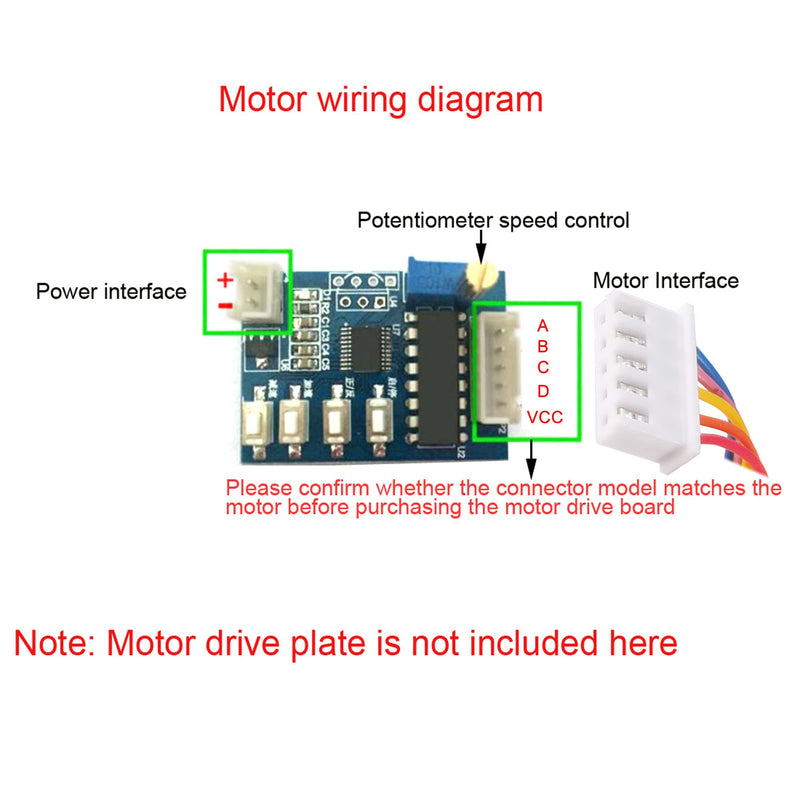  [AUSTRALIA] - uxcell 24BYJ48 DC 5V Reduction Stepper Motor Micro Reducer Motor 4-Phase 5-Wire 1/64 Reduction Ratio