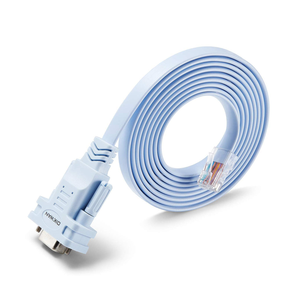  [AUSTRALIA] - OIKWAN RJ-45 to DB-9 Rollover Console Cable,DB9 to RJ45 Console Cable Cisco Device Management Serial Adapter