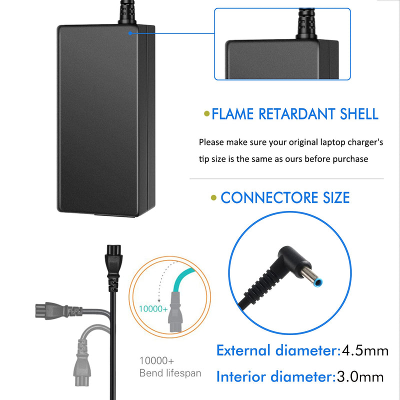  [AUSTRALIA] - 19.5V 3.33A AC Adapter Charger for HP 15-F009WM 15-F023WM 15-F039WM 15-F059WM 15-g073nr F9H92UA 15-g074nr Laptop 4.5/3.0mm Power Supply with Cord