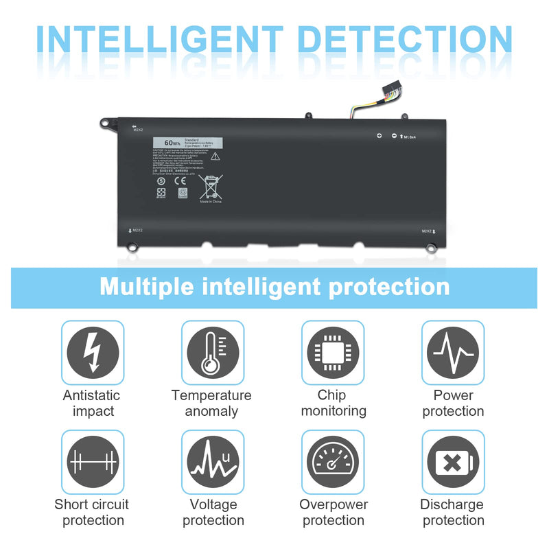  [AUSTRALIA] - PW23Y Laptop Battery Compatible with for Dell XPS 13 9360 P54G002 13-9360-D1605G 13-9360-D1605T 13-9360-D1609 13-9360-D1609G 13-9360-D1705G Series Replacement TP1GT RNP72 0TP1GT 0PW23Y 0RNP72