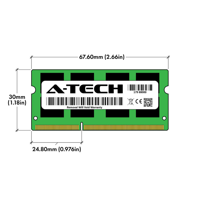  [AUSTRALIA] - A-Tech RAM 16GB Kit (2x8GB) DDR3 1333 MHz PC3-10600 SODIMM - Laptop & All-in-One Computer Memory - CL9 2Rx8 1.5V 204-Pin SO-DIMM Non-ECC Unbuffered Upgrade Modules 16GB Kit (2 x 8GB)
