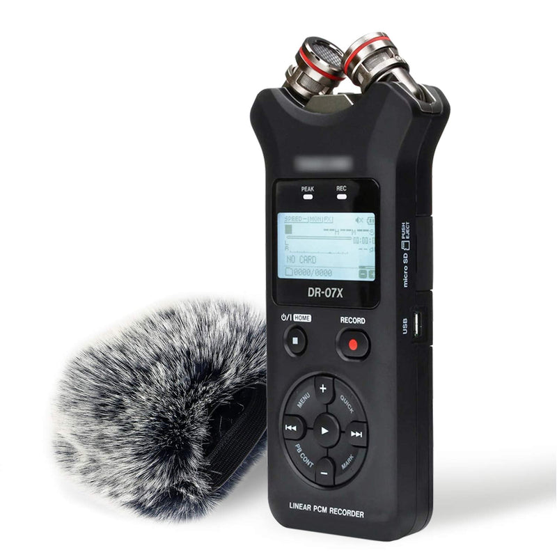  [AUSTRALIA] - DR07X Windscreen Muff for Tascam DR-07X DR-07MKII Portable Digital Recorders, DR07X Mic Windscreen Artificial Fur Wind Muff by YOUSHARES